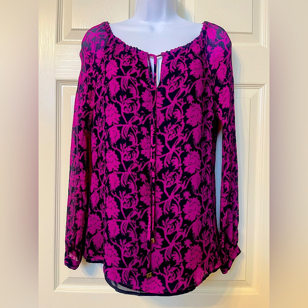 Tory Burch - Long Sleeve Silk Blouse